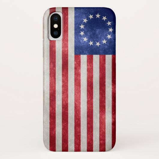 1776年のBetsy Rossの旗のiPhone Xの場合 Case-Mate iPhoneケース (裏面)