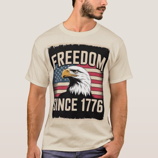 1776年のTシャツ以来の自由 Tシャツ (正面)