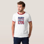1776年みたいにパーティしよう - 7月4日Tシャツ Tシャツ (正面フル)