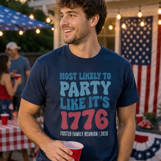 1776年みたいにパーティするのが一番カスタム  Tシャツ