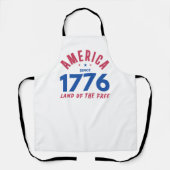 1776年より自由の国アメリカ エプロン (正面)