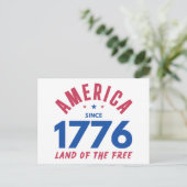 1776年より自由の国アメリカ ポストカード (スタンド正面)