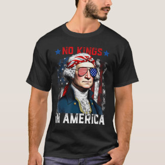 1776年アメリカ合衆国のNo Kings In America Usa Shirt 4 Th Of Tシャツ
