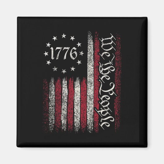 1776年アメリカ合衆国憲法独立記念日P マグネット (正面)