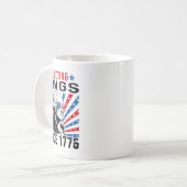 1776年アメリカ国旗Vin動揺して以来の王を拒絶 コーヒーマグカップ (正面左)