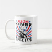 1776年アメリカ国旗Vin動揺して以来の王を拒絶 コーヒーマグカップ (左)