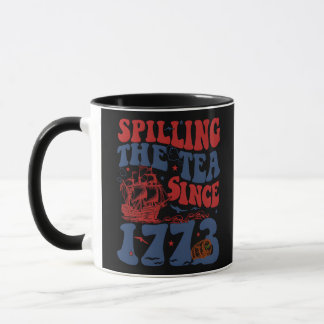1776年アメリカ愛国四世以来の紅茶をこぼすこと マグカップ