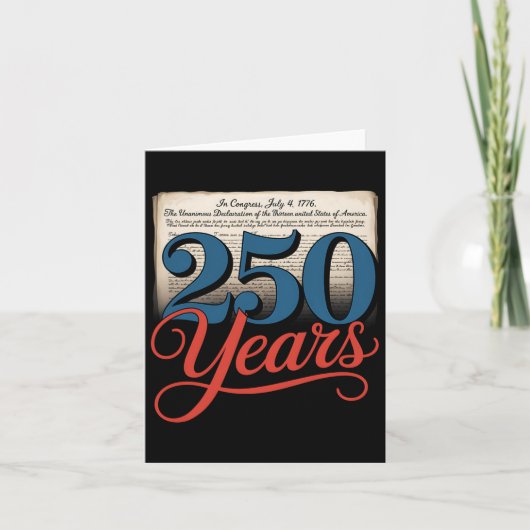 1776年アメリカ独立宣言250周年アメリカGIF カード (正面)