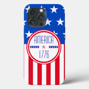 1776年アメリカ独立記念日の愛国的な iPhone 13 PROケース