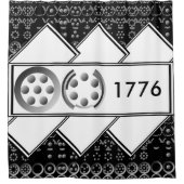 1776年ケネス・ヨンチッチ著 シャワーカーテン (正面)