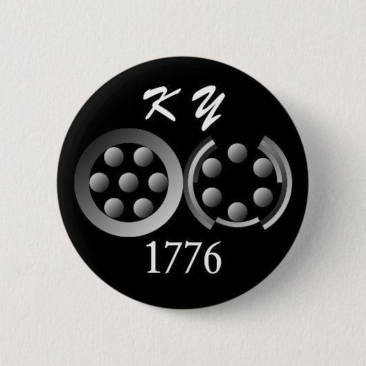 1776年ケネス・ヨンチッチ著 缶バッジ (正面)
