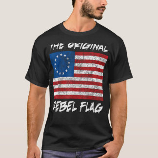 1776年ベッツィー・ロス植民地の反逆旗 Tシャツ