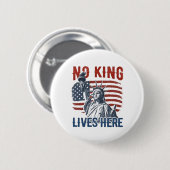 1776年以来のキング無料アメリカでは王 缶バッジ (正面&裏面)