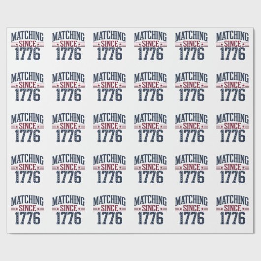 1776年以来のペアづれ 250周年記念 アメリカ独立記念日 ラッピングペーパー (フラット)