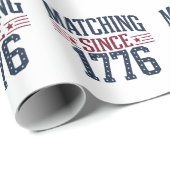1776年以来のペアづれ 250周年記念 アメリカ独立記念日 ラッピングペーパー (ロールコーナー)