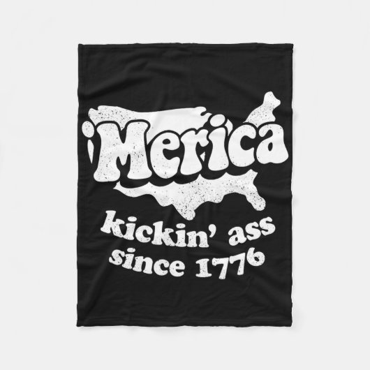 1776年以来のメリカリックン フリースブランケット (正面)