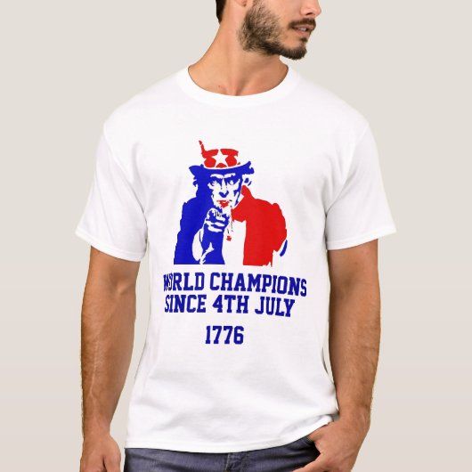 1776年以来の世界チャンピオン Tシャツ (正面)