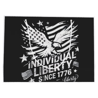 1776年以来の個人の自由 愛国的なラージギフト ラージペーパーバッグ