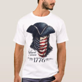 1776年以来の反骨精神溢れる愛国グラフィック Tシャツ (正面)