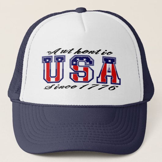 1776年以来の本物のアメリカ合衆国愛国主義 キャップ (正面)