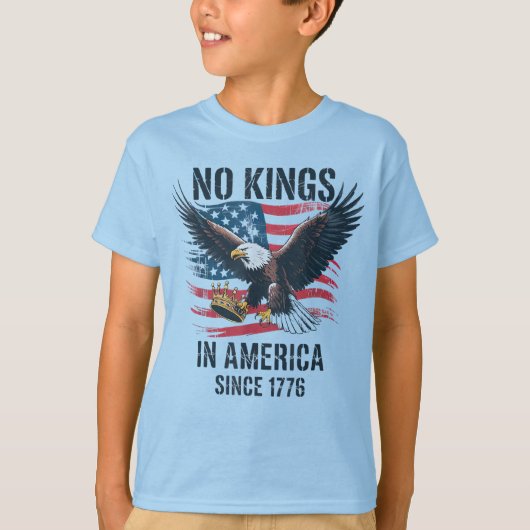 1776年以来の王なし Tシャツ (正面)
