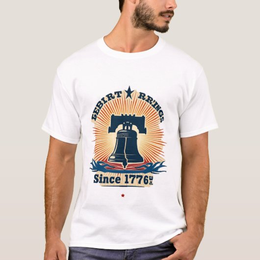 1776年以来の自由リングや輪 Tシャツ (正面)