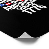 1776年以来アメリカに王はいない シンプルクラシック ポスター (角)