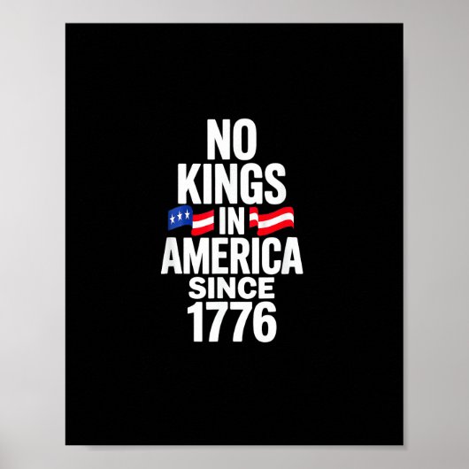 1776年以来アメリカに王はいない シンプルクラシック ポスター (正面)