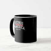 1776年以来アメリカに王はいない フリースピリット ルック マグカップ (正面左)