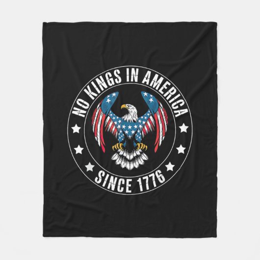 1776年以来アメリカに王はいない フリースブランケット (正面)