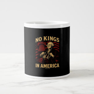 1776年以来アメリカに王はいない 反ドナルド・トランプ ジャンボコーヒーマグカップ
