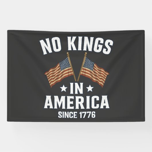 1776年以来アメリカに王はいない 横断幕 (横)