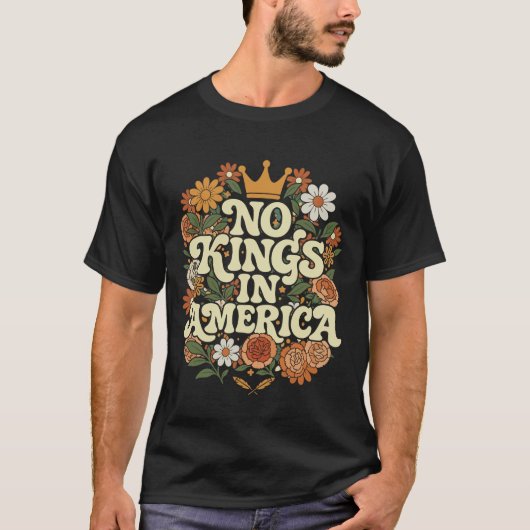 1776年以来アメリカに王はいない 歴史的精神C Tシャツ (正面)