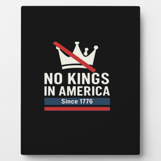 1776年以来アメリカに王様はいない パトリオティック グラフィックD フォトプラーク (正面)