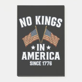 1776年以来アメリカに王様はいない ポストイット (正面)