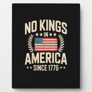 1776年以来アメリカに王様はいない Casual Cool デザイン フォトプラーク
