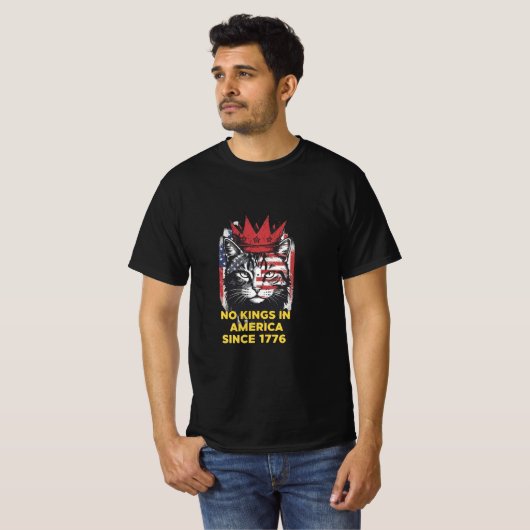 1776年以来アメリカに王様はいない Tシャツ (正面フル)