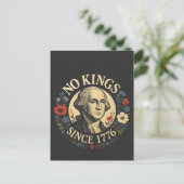 1776年以来君主なし アメリカの民主主義抗議 シーズンポストカード (スタンド正面)
