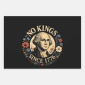 1776年以来君主不在 アメリカの民主主義抗議 ラッピングペーパーシート (正面2)