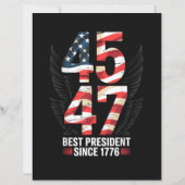 1776年以来最高の大統領 45 47 愛国 (裏面)
