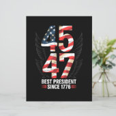 1776年以来最高の大統領 45 47 愛国 (スタンド正面)