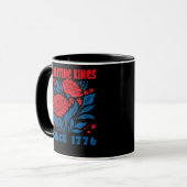 1776年以来王を拒絶する花束 アンチオーソリティ マグカップ (正面左)