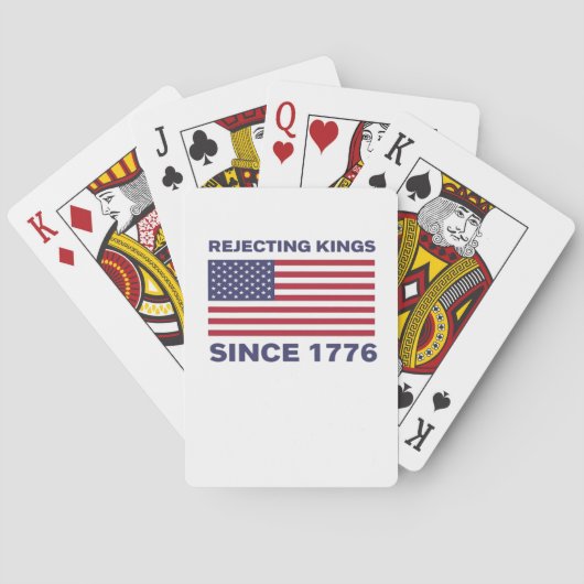1776年以来王を拒絶 プロテスト クラシック ボールド S トランプ (裏面)