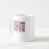 1776年以来王政を拒絶 ヴィンテージ クラシックスタイル コーヒーマグカップ (正面左)