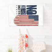 1776年以来王様はなし 愛国フラッグTシャツデザイン_1 横断幕 (インサイチュ)
