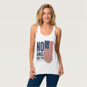 1776年以来王様は不要 愛国フラッグTシャツデザイン_1 タンクトップ (正面フル)