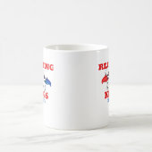1776年以来王様を拒否しているクラシックなデザイン コーヒーマグカップ (中央)