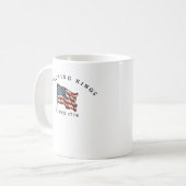 1776年以来王様を拒絶するアメリカ コーヒーマグカップ (正面左)