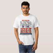 1776年以来 自由の国 アメリカ愛国者 メンズ Tシャツ (正面フル)