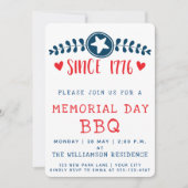 1776年以降 |愛国的メモリアルデーバーベキュー招待状 招待状 (正面)